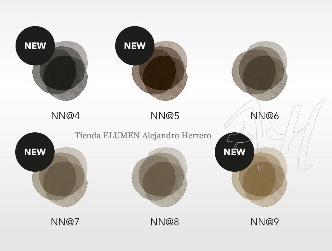 Carta de color ELUMEN NATURAL:  NN@4, NN@5, NN@6, NN@7, NN@8, NN@9